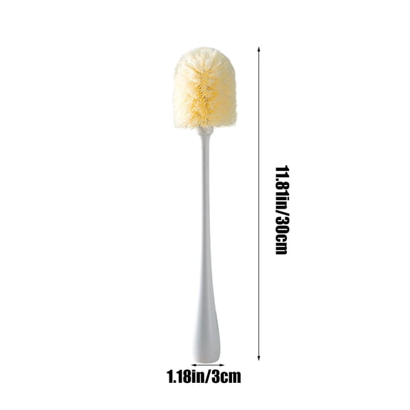 HengDidi Detachable Soft Rubber Cup and Bottle Cleaning Brush - Gentle Scrubbing Tool Portable Kitchen Kettle Washer Durable