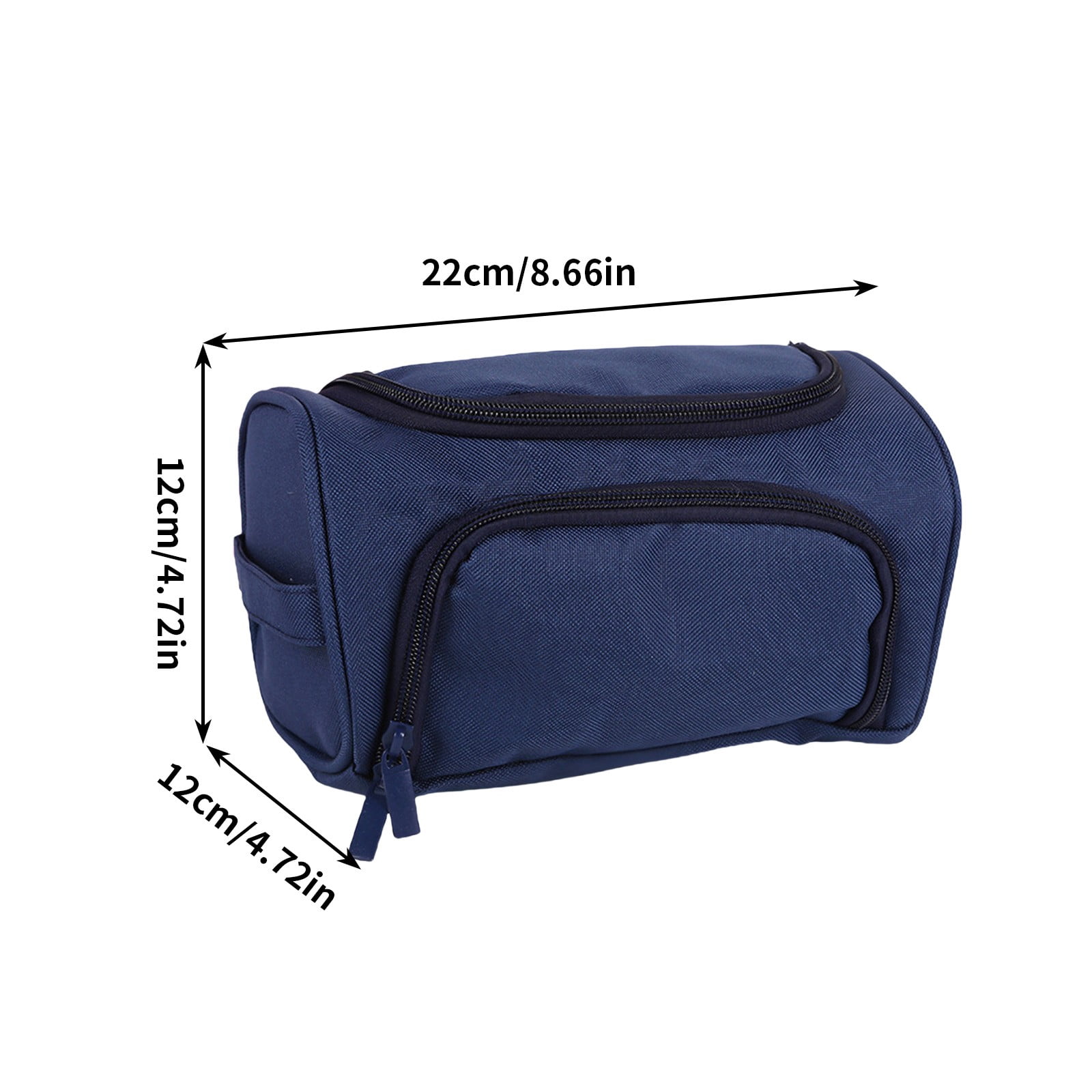 HengDidi Double-Layer Portable Pencil Bag with Side Storage and Carry Handle, Oxford Fabric Organizer for Stationery and Small Accessories