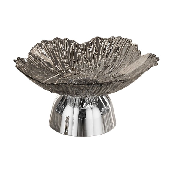 HengDidi Drainable Elegant Fruit Serving Tray with Removable Base, Plastic Bowl for Countertops or Party Décor, Leak-Proof and Easy Clean for Home or Office