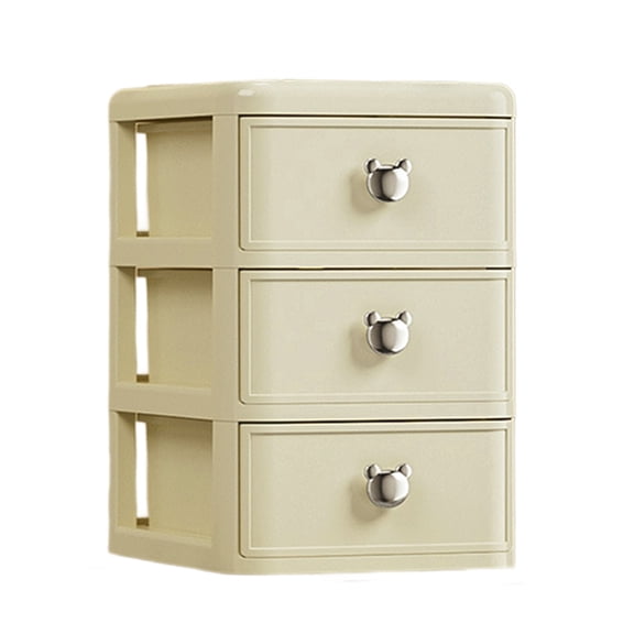 HengDidi Drawer-Style Vanity Makeup Organizer Box for Cosmetics Skincare Stationery Desktop Storage Stackable Tray Easy Access