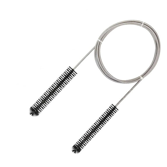 HengDidi Dual-Ended 78-Inch Pipe Cleaning Brush with Extendable Rod - Stainless Steel Bristles for Tight Spaces (Space-Saving Foldable)