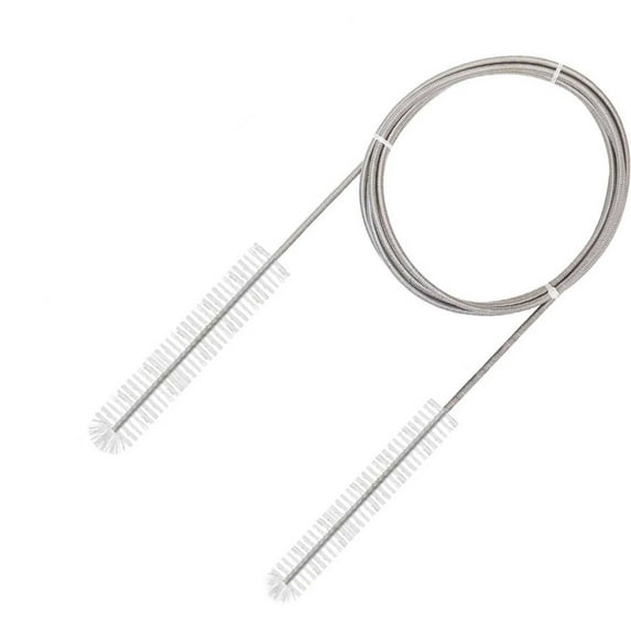 HengDidi Dual-Ended 78-Inch Pipe Cleaning Brush with Extendable Rod - Stainless Steel Bristles for Tight Spaces (Space-Saving Foldable)