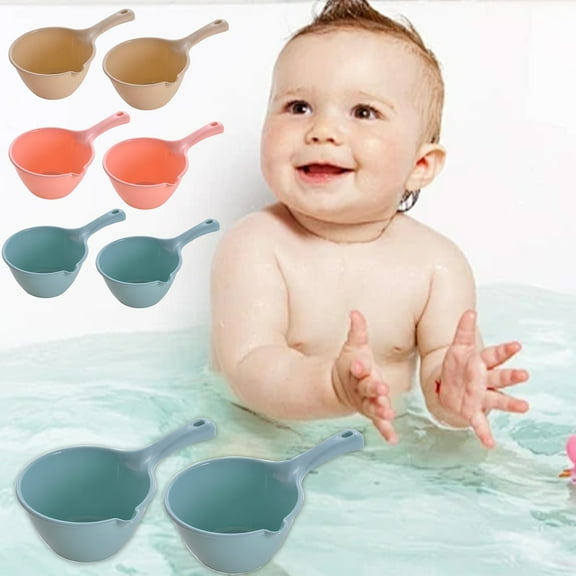 HengDidi Durable Plastic Water Scoop with Long Handle for Easy Washing Bathing Lightweight Design Multiple Colors Perfect for Kitchen Bathroom Use by All Ages