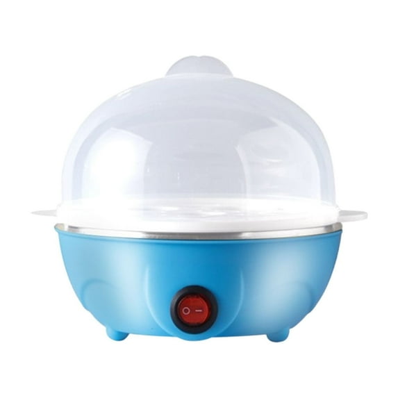 HengDidi Electric Egg Cooker with Automatic Shut-Off & 7-Capacity Tray - Compact Mini Boiler for Soft/Hard Boiled Eggs, Non-Stick Coating, White/Yellow/Blue/Pink, 5.7x4.9 Inch