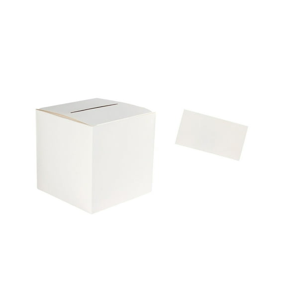 HengDidi Elegant Foil Wedding Card Box for Greeting Cards and Messages, Foldable Party Decor for Receptions Birthdays Graduation DIY Gift Holder, 32x22 cm Size