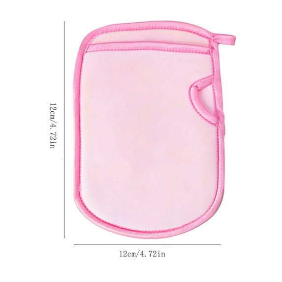 HengDidi Exfoliating Bath Gloves for Sensitive Skin, Premium Soft Body Scrubber with Gentle Texture, Reusable Shower Exfoliator for Adults (18x12cm)