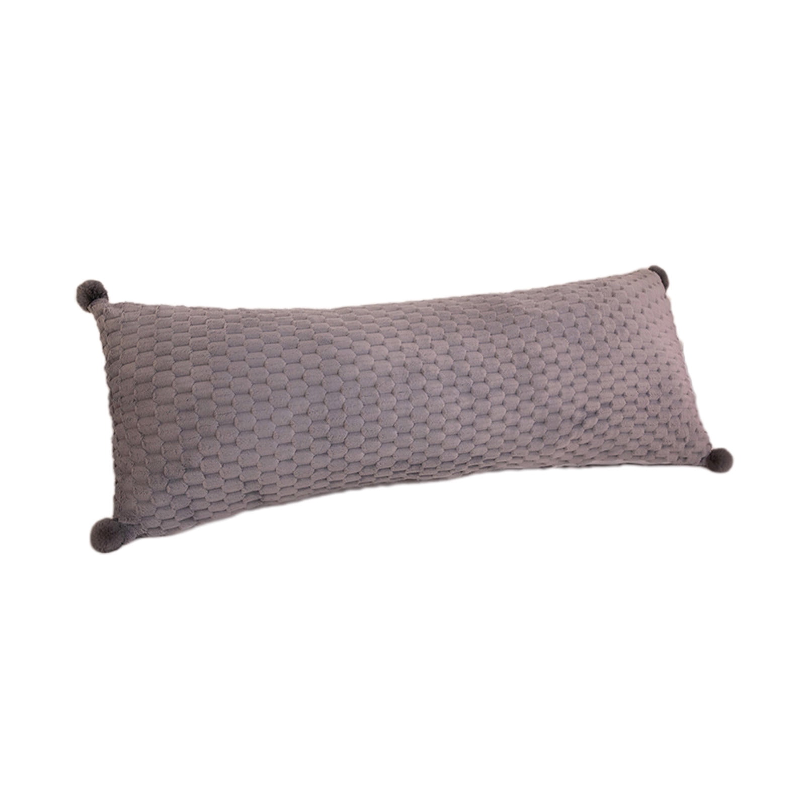 HengDidi Extra Soft Velvet Long Body Pillow for Side Sleepers Leg Support 60cm with Pillowcase and Insert Sofa Bedroom Companion Comfort Hug Gray Blue Pink Lavender Cozy Relaxation