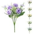 thumbnail image 1 of HengDidi Fake Flowers with Vase, Artificial Flowers Silk Roses Flower Bouquet in Vase, Faux Flower Arrangements,Farmhouse Table D Home Decor,Kitchen,&Other, 1 of 3