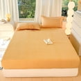 thumbnail image 1 of HengDidi Gingham Checkered Mattress Cover - Breathable Polyester Blend Fitted Bed Skirt, Deep Pocket Design Washable Bedding Protector (150x200cm), 1 of 6