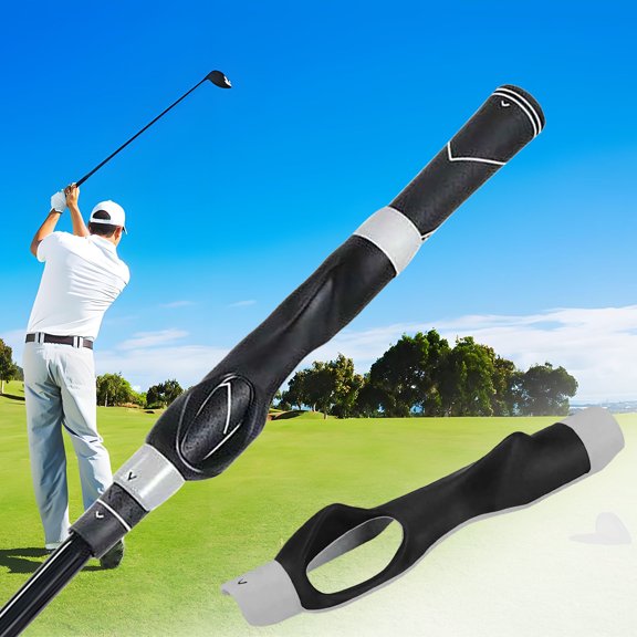 HengDidi Golf Grip Trainer with Posture Corrector, Portable Indoor/Outdoor Practice Rod for Beginner Swing Fundamentals