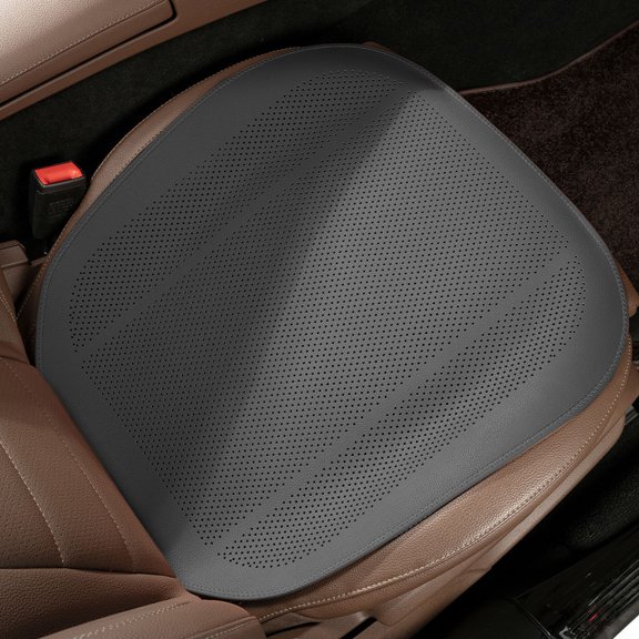 HengDidi Half Cover Car Seat Cushion with Perforated Ventilation - Breathable All Season Support Mat for Comfortable Driving and Heat Reduction