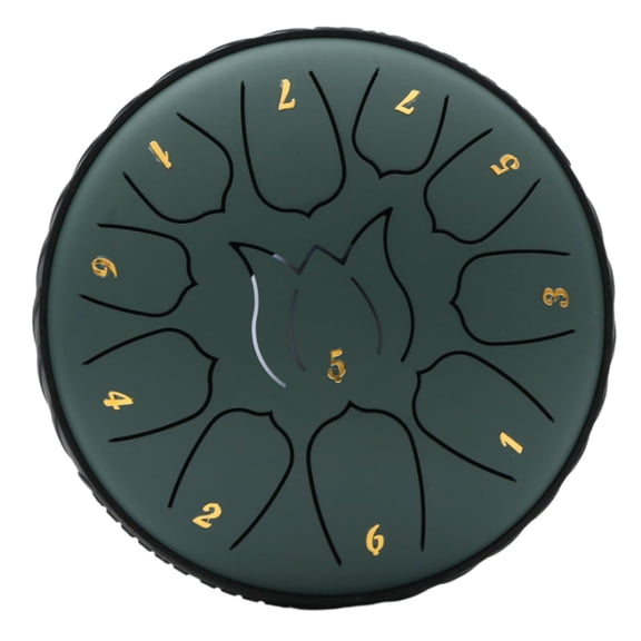HengDidi Handpan Steel Drum with 11 Tones - Portable Meditation Instrument for Stress Relief & Focus