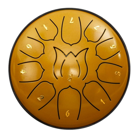 HengDidi Handpan Steel Drum with 11 Tones - Portable Meditation Instrument for Stress Relief & Focus