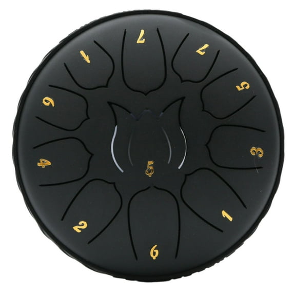 HengDidi Handpan Steel Drum with 11 Tones - Portable Meditation Instrument for Stress Relief & Focus