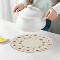 thumbnail image 1 of HengDidi Handwoven Cotton Heat-Resistant Placemats, Round Table Mats for Bowls & Pots, Washable Durable Dining Decor, Multi-Size Kitchen Tabletop Protector with Locked Edges, 1 of 6
