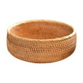 thumbnail image 1 of HengDidi Handwoven Rattan Basket for Fruit, Vegetables, Bread - Decorative Kitchen and Living Room Organizer with Natural Style, Lightweight Design, 1 of 6