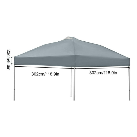 HengDidi Heavy-Duty Foldable Canopy Shelter with Enhanced Sun Protection Reinforced Frame for Outdoor Stalls Camping Picnics Large Size 300x300 Centimeters