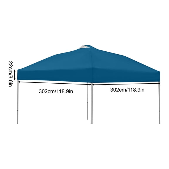 HengDidi Heavy-Duty Foldable Canopy Shelter with Enhanced Sun Protection Reinforced Frame for Outdoor Stalls Camping Picnics Large Size 300x300 Centimeters
