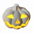 thumbnail image 1 of HengDidi Illuminating Ceramic Pumpkin Table Lantern - Electric Light Decoration for Holiday Ambiance Festive Party Setting Home or Office Desk Centerpiece Decor, 1 of 9