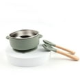 thumbnail image 1 of HengDidi Infant Feeding Set with Food Grade Silicone and Stainless Steel Inner - 3-Piece Bowl Kit for Youngsters, Easy to Clean Meal Solution, 1 of 5