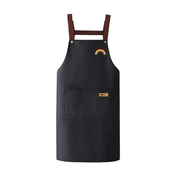 HengDidi Kitchen Apron with Stain Resistant Water Repellent Fabric - Adjustable Neck and Waist Strap for Comfortable Cooking, Baking, Grilling - Soft Easy Clean Design for Home and Restaurant Use