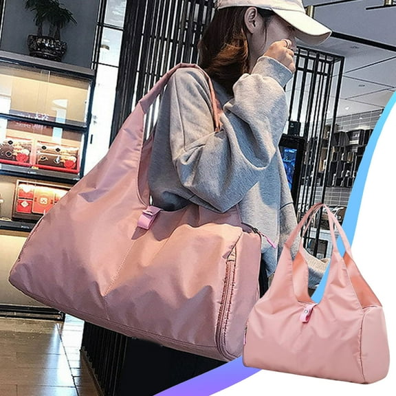 HengDidi Large Capacity Portable Travel Bag with Wet Dry Separation Compartments Trolley Boarding Attachment Fitness Weekender Handle Gear