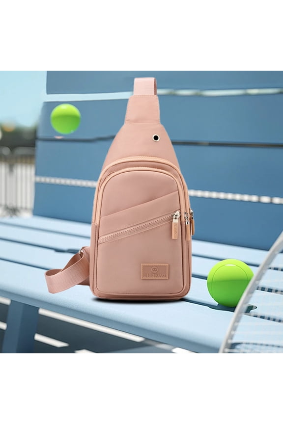 Lightweight Chest Sling Bag with USB Charging Port - Anti-Theft Travel Shoulder Bag for Men and Women, Large Capacity Breathable Design for Gym, Hiking and Camping