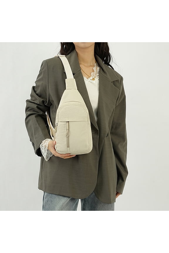 Lightweight Crossbody Chest Bag Multi-Functional Sling Backpack Ample Storage Nylon Sports Design for Daily Travel Men Women Accessory