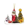 thumbnail image 1 of HengDidi Lovely Acrylic Cat Christmas Ornament - Adorable Tree Hanging Decoration for Holiday Festive Decor, Gift for Cat Enthusiasts and Home Party Celebration, 1 of 5