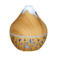 thumbnail image 1 of HengDidi Mini Wood Grain Humidifier with Color-Changing Night Light - USB Powered Aroma Diffuser for Oils - Silent Operation for Bedroom or Office - Portable Mist Device, 1 of 7