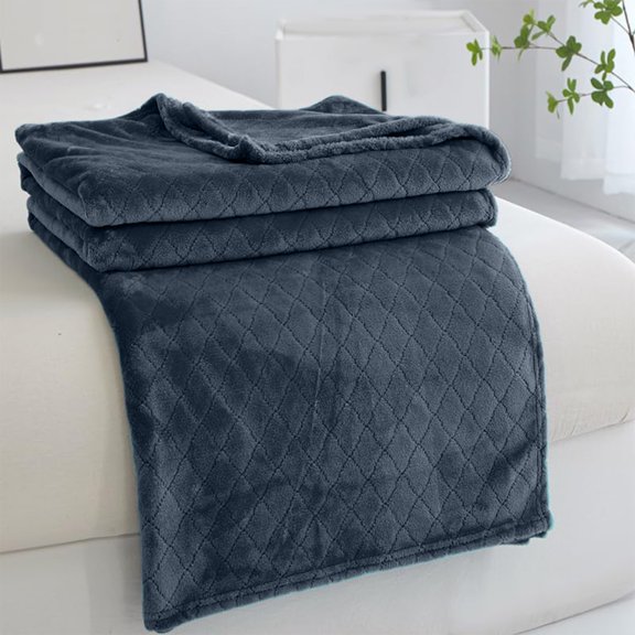 HengDidi Modern Diamond Pattern Summer Cooling Blanket Cozy Plush Throw, Lightweight Thermal Soft Airy for Sofa Bed Travel, Multiple Colors 150x100cm