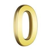 HengDidi Modern Gold 3D Metal House Numbers, Self-Adhesive Outdoor Address Sign for Mailbox & Door