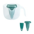 thumbnail image 1 of HengDidi Multi-Purpose Mixing Bowl with Spout & Measurement Marks - Non-Slip Grip, Oil Separator Design for Baking, Soup, Salad, Durable (13.6x10.2cm), 1 of 5