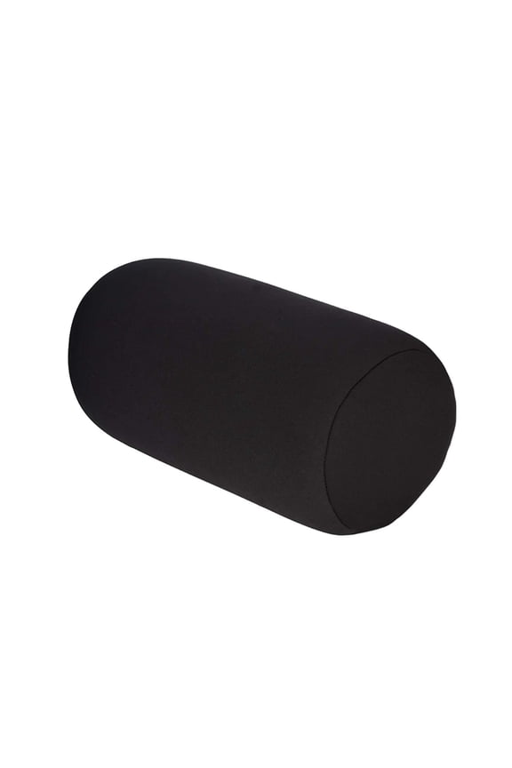 HengDidi Neck Roll Pillows,Squishy Neck or Back Support Tube Bean Pillow Cervical Cylindrical Cushion Sleeping Pillow for Home Bed Sofa Travel Rest, 11.8 x 6.3 Inch,Black