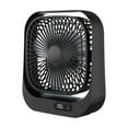 thumbnail image 1 of HengDidi Portable Rechargeable USB Desktop Fan with Three Speeds - Powerful Airflow Mini Fan for Home Office Travel Personal Cooling Solution, 1 of 6