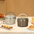 thumbnail image 1 of HengDidi Premium Stainless Steel Insulated Lunch Box with Removable Liner, Leak Proof Design, Microwave Safe for Hot Meals, 1000ml Capacity Bento Container for Food Storage, 1 of 10