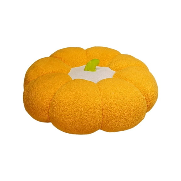 HengDidi Pumpkin Shaped Flock Futon Thickened Cushion Pad Soft Comfortable for Sitting on Tatami Bedroom Living Room Seating Multi-functional Pillow