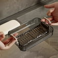 thumbnail image 1 of HengDidi Quick-Dry Soap Saver Rack with Drain Base, Non-Slip Mini Holder 5.3x3.5x1.4in for Bar Soap Storage in Bathroom Kitchen Countertop, Keep Area Clean, 1 of 6