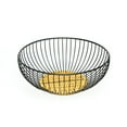thumbnail image 1 of HengDidi Rattan And Iron Fruit Vegetable Drain Basket With Drainage Holes For Kitchen Snack Storage Decor Cosmetic Basket Bathroom Organizer Easy Clean Utility Basket Home Storage, 1 of 6