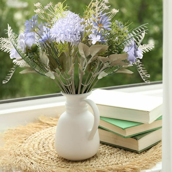 HengDidi Realistic Artificial Flower Bouquet Vibrant Fake Floral Arrangement for Home Decoration Wedding Centerpiece Party Decor Vase Not Included