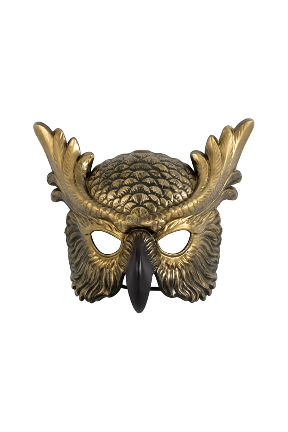 Realistic Owl Face Half Mask for Festival Events and Themed Parties, Detailed Bird Character Accessory with Comfortable Secure-Fit