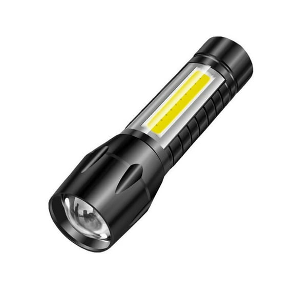 HengDidi Rechargeable LED Zoom Flashlight Strong Light USB Charging Compact for Outdoor Camping Hiking and Work Light Portable Mini Flashlight