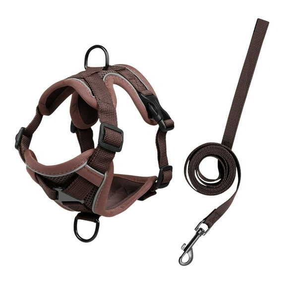 HengDidi Reflective Breathable Dog Harness Vest with Adjustable Straps, Escape-Proof 5-Point Safety System for Medium/Large Pets, Night Walking Gear