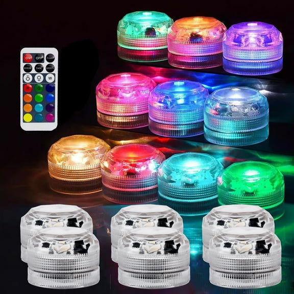 HengDidi Remote Control LED Mood Lights with 13 Colors and 4 Modes for Parties Holiday Decor Bright Mini Portable Light Lamp