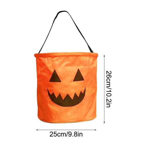 HengDidi Reusable LED Lighted Candy Bucket - Multipurpose Halloween Party Tote with Glow Effect for Trick-or-Treating or Gift Storage, Festive Decor for Holiday Activities