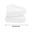 thumbnail image 1 of HengDidi Reusable Silicone Waterproof Shoe Covers (White) - Slip-Resistant Overshoes for Rain, Snow, Outdoor Activities (S/M/L/XL Sizes), 1 of 3