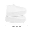 thumbnail image 1 of HengDidi Reusable Silicone Waterproof Shoe Covers (White) - Slip-Resistant Overshoes for Rain, Snow, Outdoor Activities (S/M/L/XL Sizes), 1 of 3