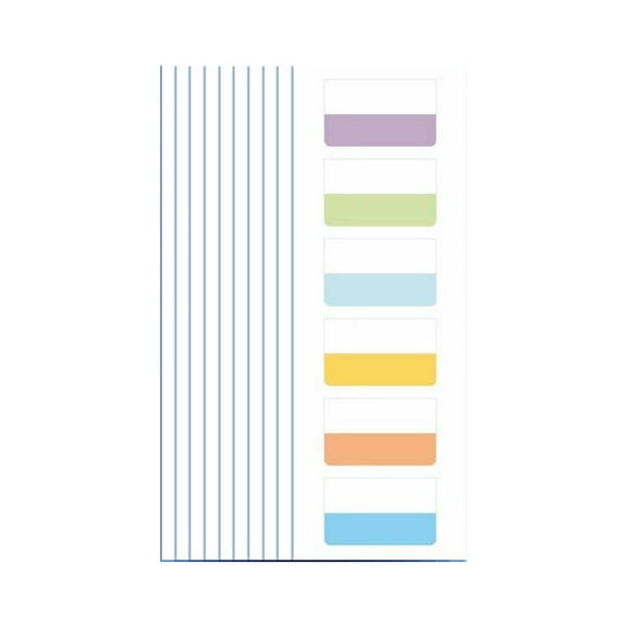 HengDidi Reusable Strong Adhesive Bookmark Stickers and Notes in Multicolor for Organizing Books and Files - Classification Label System