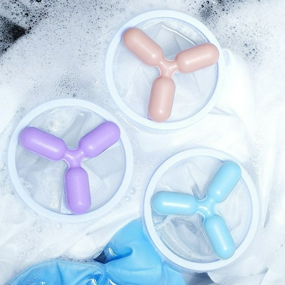 HengDidi Reusable Washing Machine Hair Catcher Lint Trap Mesh Bag Plastic Portable for Laundry Clothes Filter