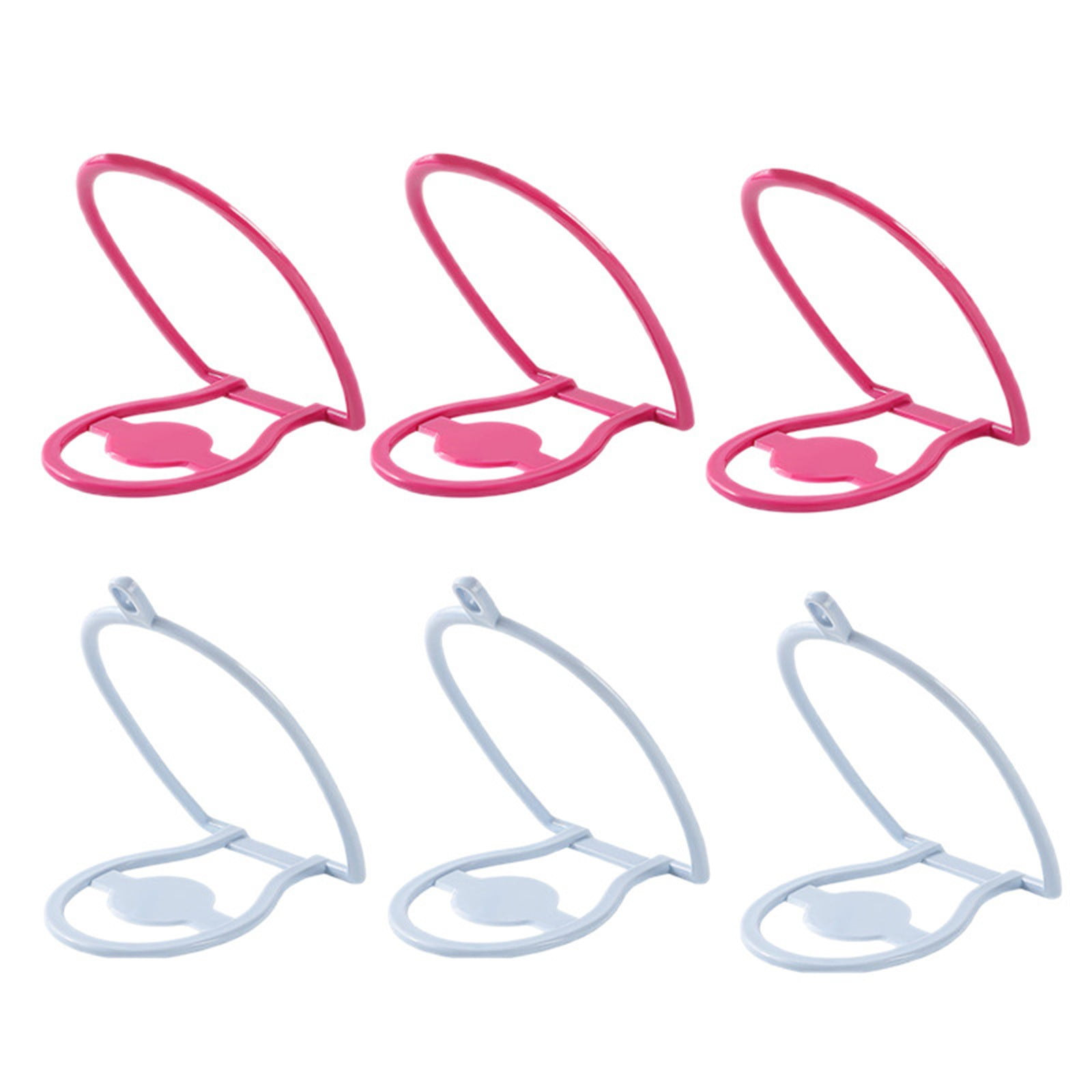 HengDidi Set of 6 ABS Plastic Stackable Non Drill Hanging Coat Hat ...